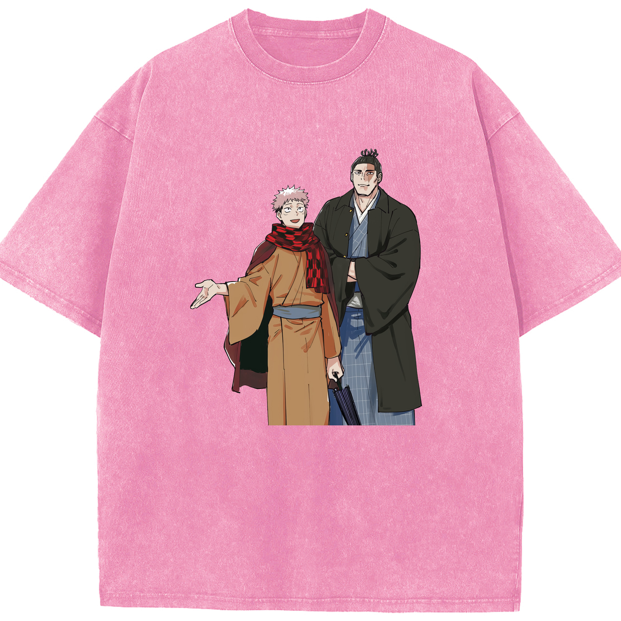 （画像用） 呪術廻戦 Jujutsu Kaisen 綿100% ヴィンテージ風 半袖Tシャツ（フロントプリント）